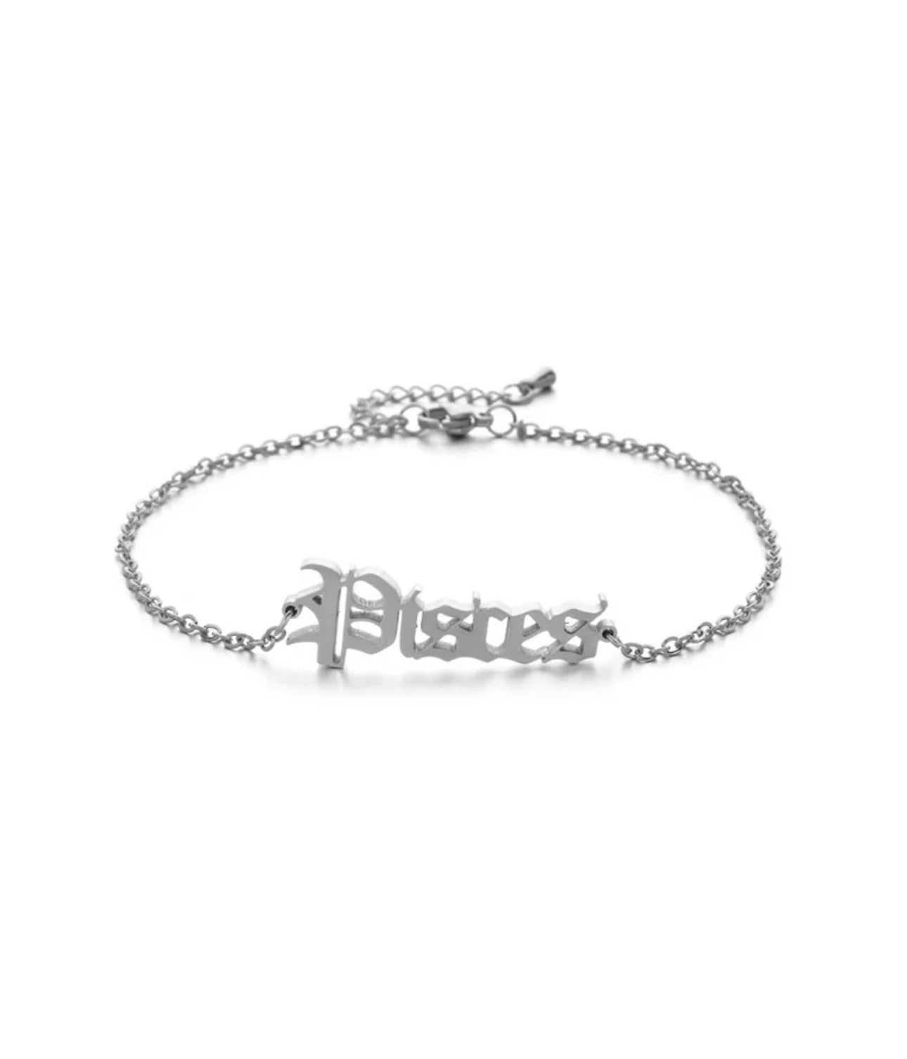 HOROSCOPE ANKLET SILVER PLATED
